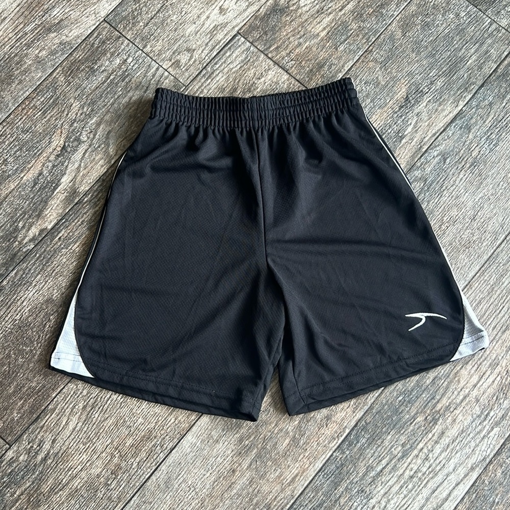 Score black basketball shorts